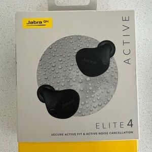 NIB Jabra Elite 4 Active Black Earbuds